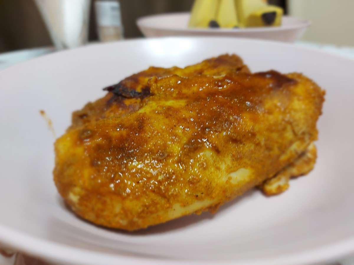 Готовая куриная грудка.