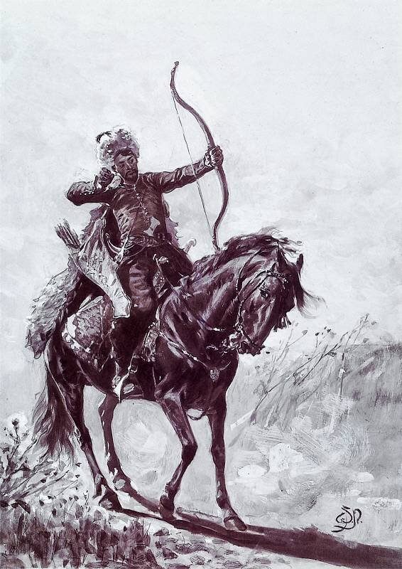 Татарский лучник. Источник: Pinterest