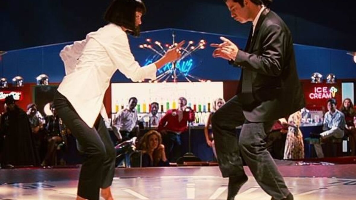 Криминальное чтиво 1994 года, Джон Траволта танцует с Умой Турман