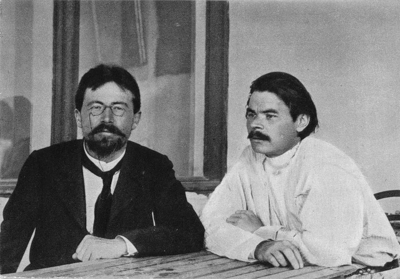 Антон Чехов и Максим Горький