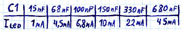 Распространенные способы подключения светодиодов к сетевому напряжению ...