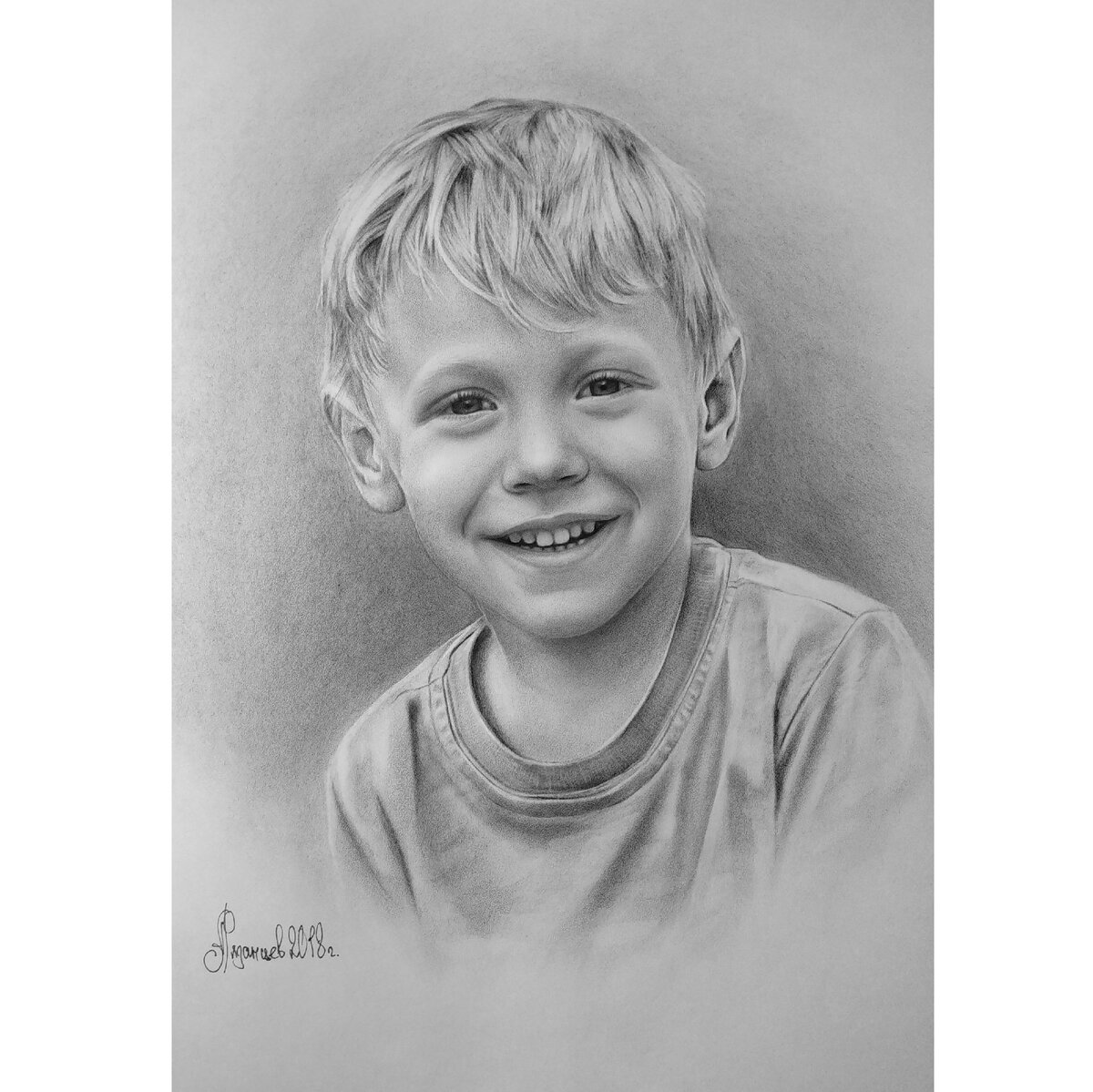 Портрет мальчика художницы из Донецка