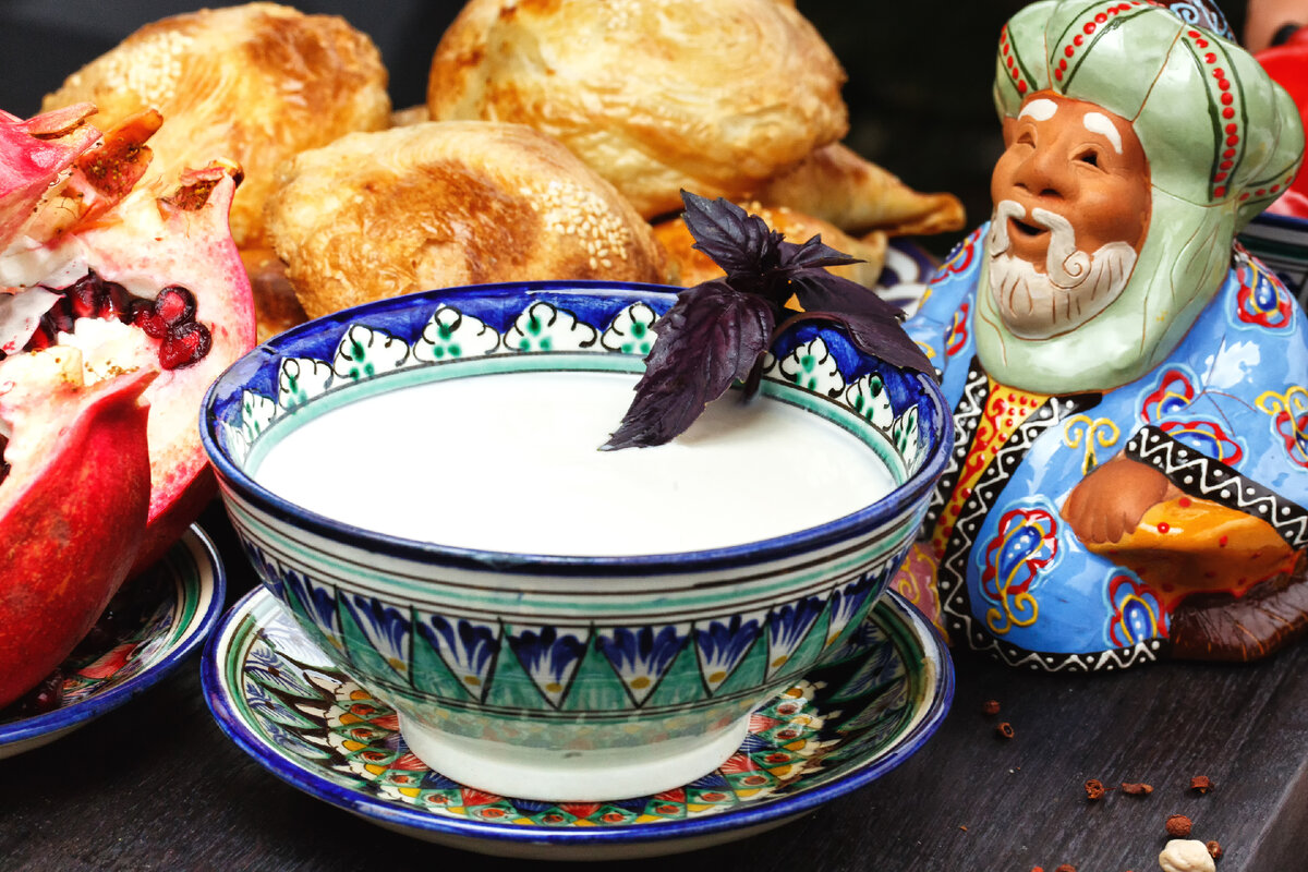 Татарский национальный молочный напиток катык