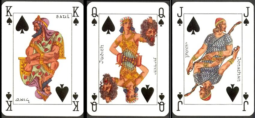 Колода "Jacob’s Bible Cards" фирмы Piatnik, пики (из коллекции автора)