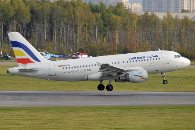    Самолёт Airbus A319-112 авиакомпании Air Moldova (cc) Anna Zvereva
