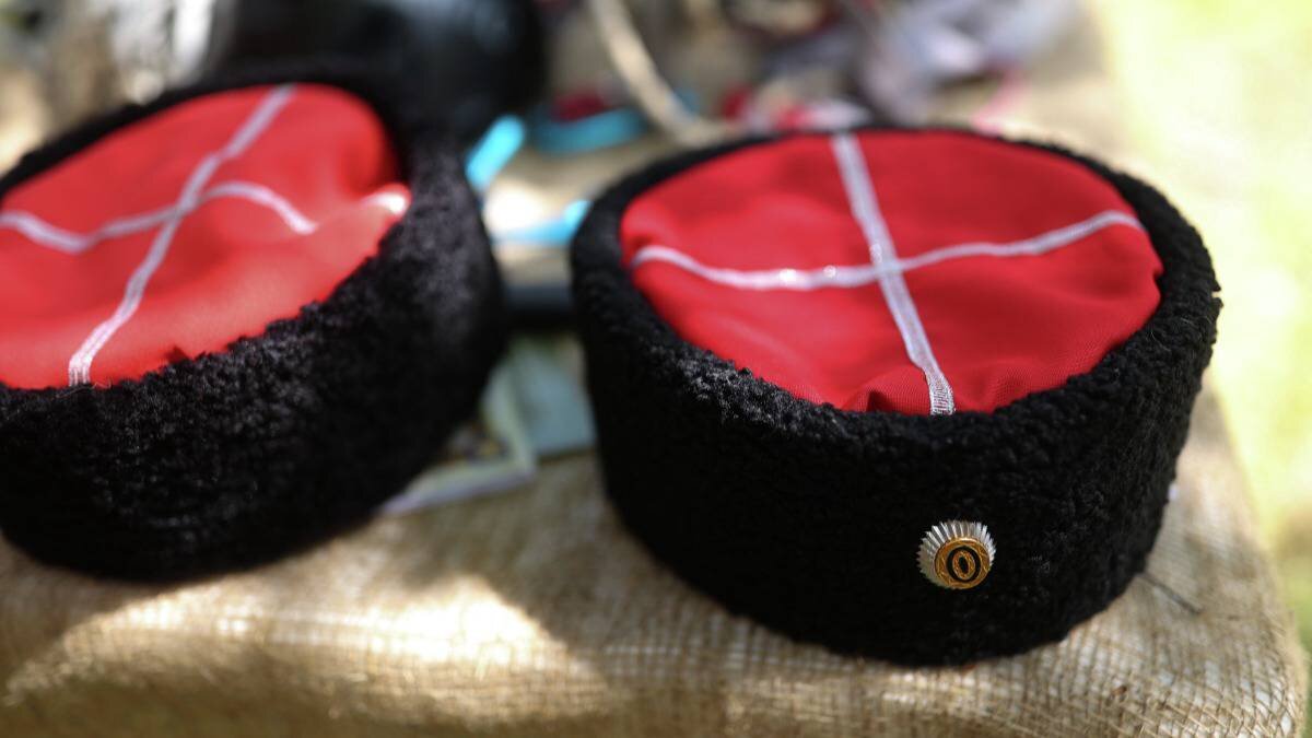    Папахи участников слета казачьей молодежи Кубани / Фото: РИА Новости