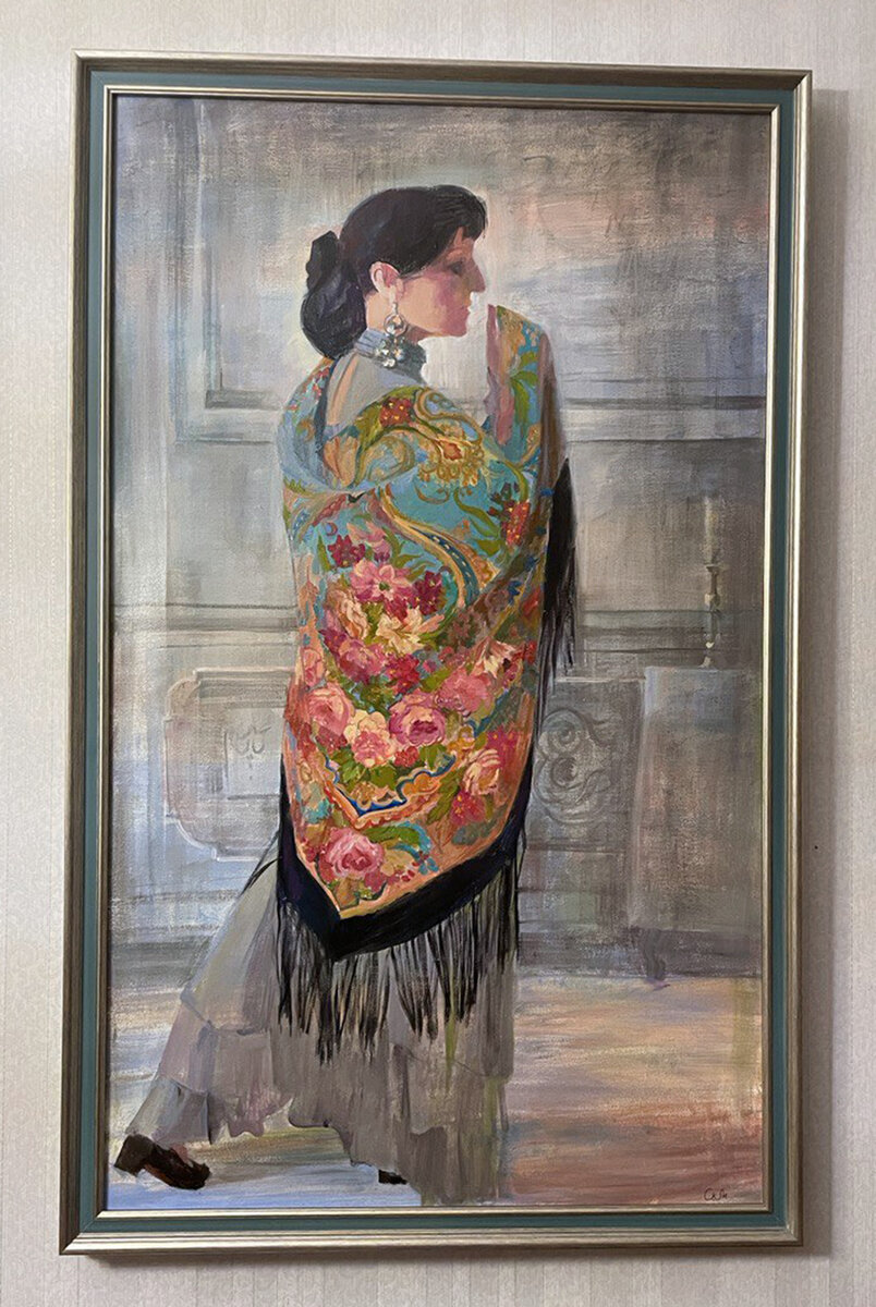 Картина С.М. Колесник «Цыганский романс», созданная под впечатлением от моего исполнения танца «Романс».