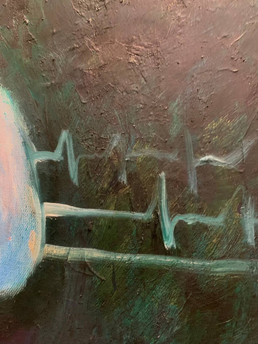 Подмена Ценностей (Берегиня) художницы Марины Петровой, фрагмент картины