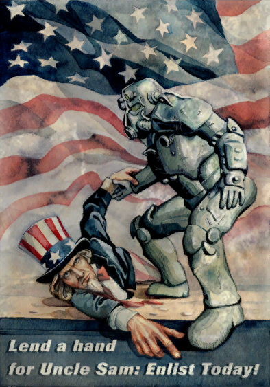 "Протяни руку помощи дяде Сэму: запишись на службу сегодня!"