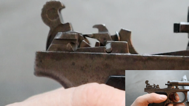 Работа ударно-спускового механизма