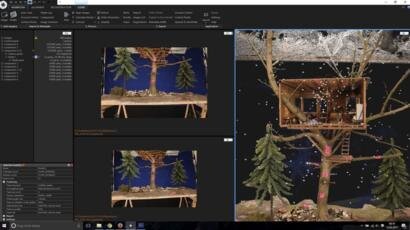 Программное обеспечение Photogrammetry объединяет данные из нескольких изображений