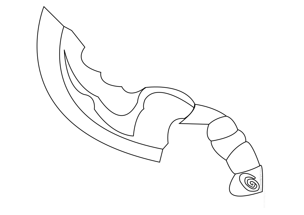 Пример шаблона.  Изображен Blink dagger.