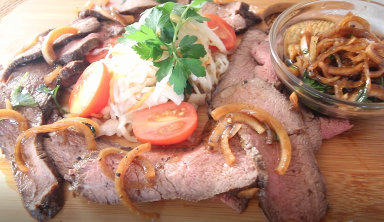 Идеальный ростбиф из мякоти марала маринованный как в ресторане