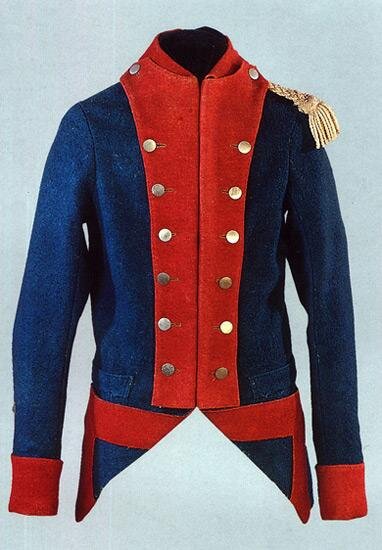 Русская пехотная форма 1763 г. с одним погоном.