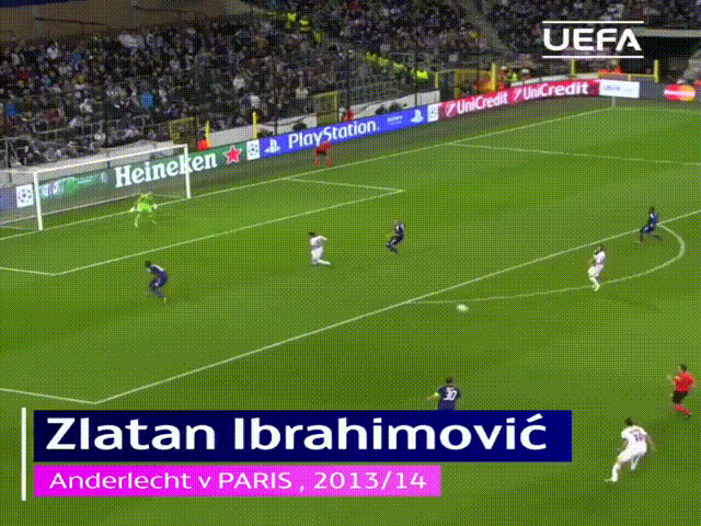 Златан Ибрагимович. Сезон 2013/2014. Гол "Андерлехту"
