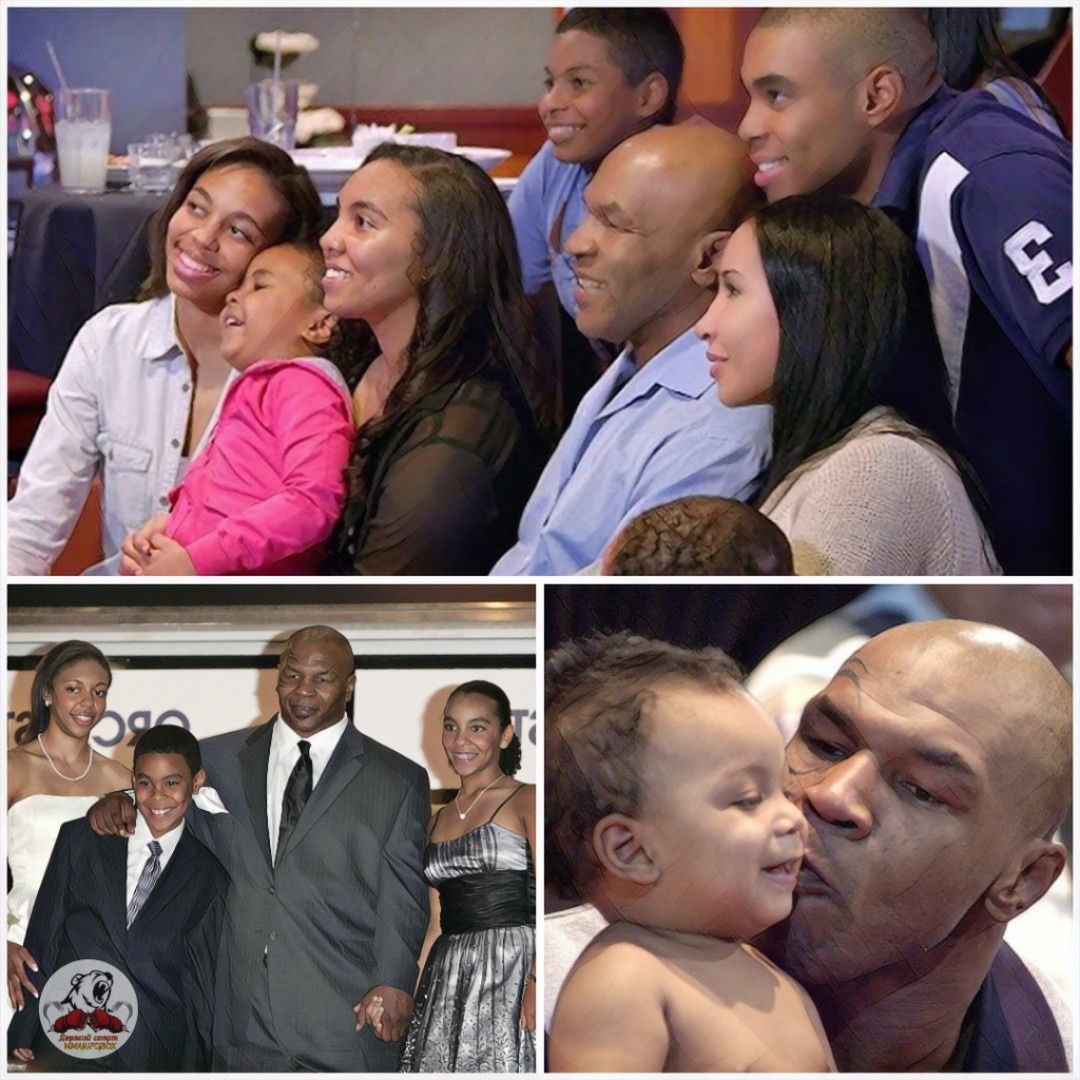  Майк Тайсон с детьми