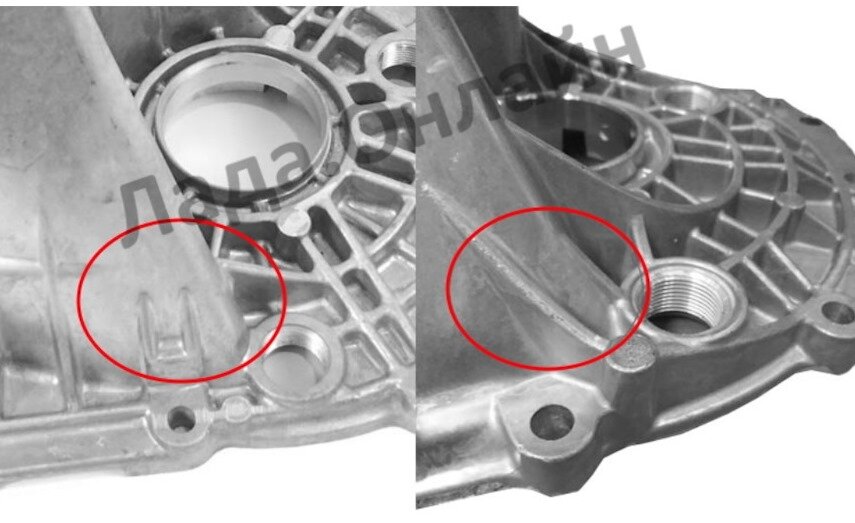 Сравнение старого и нового картера МКПП