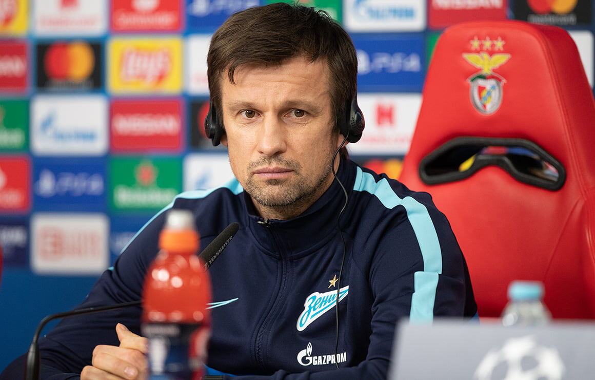 Предматчевая пресс-конференция Семака.