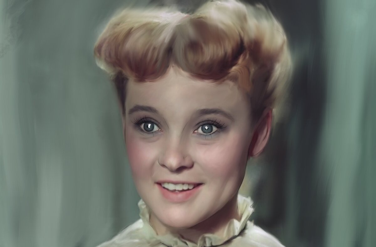 Портрет на основе кадра из фильма "Карнавальная ночь" 