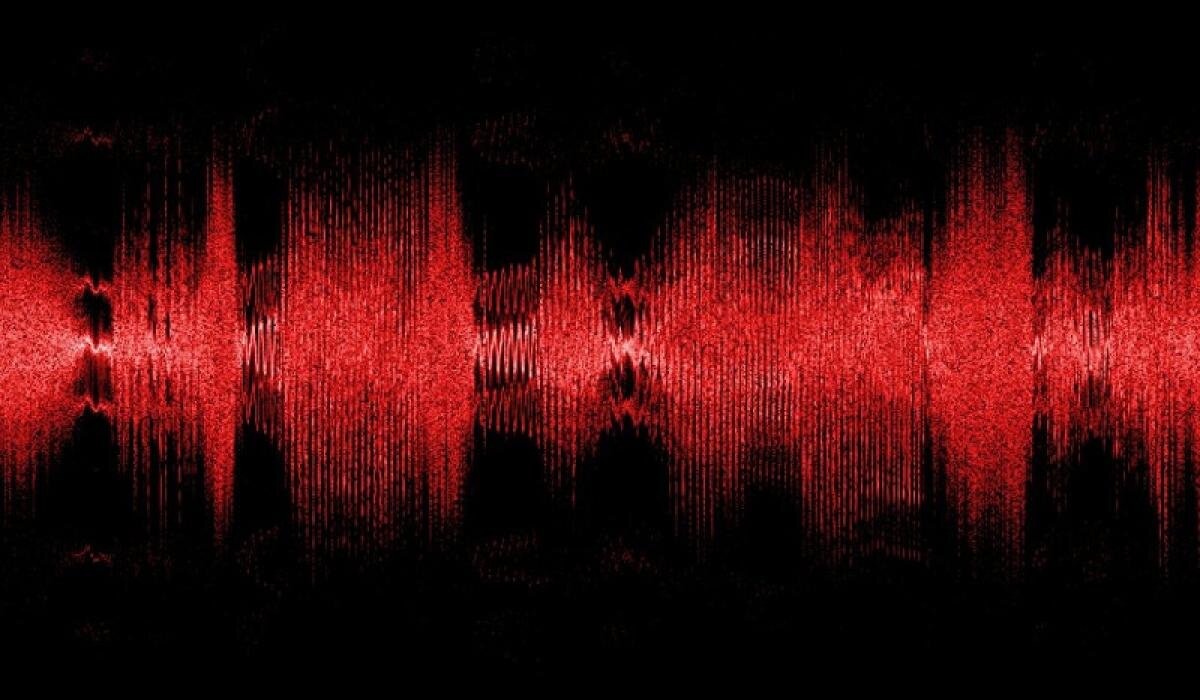 Аудио помехи. Красный шум. Звуковая волна. Эффект шума. Шум текстура.