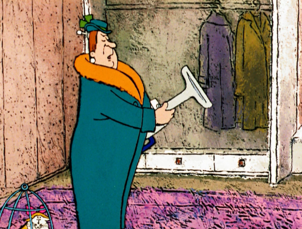 Кадр из советского мультфильма "Малыш и Карлсон, который живет на крыше".