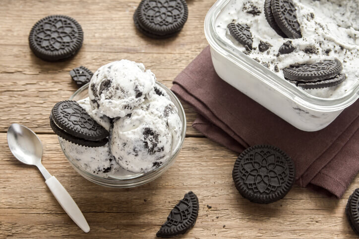 Сегодня предлагаю вашему вниманию мороженое с культовым печеньем Oreo.)))
