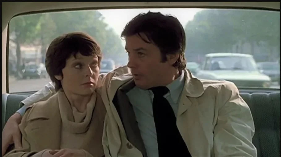 Белохвостикова  в кадре в Аленом Делоном. Фото из открытых источников