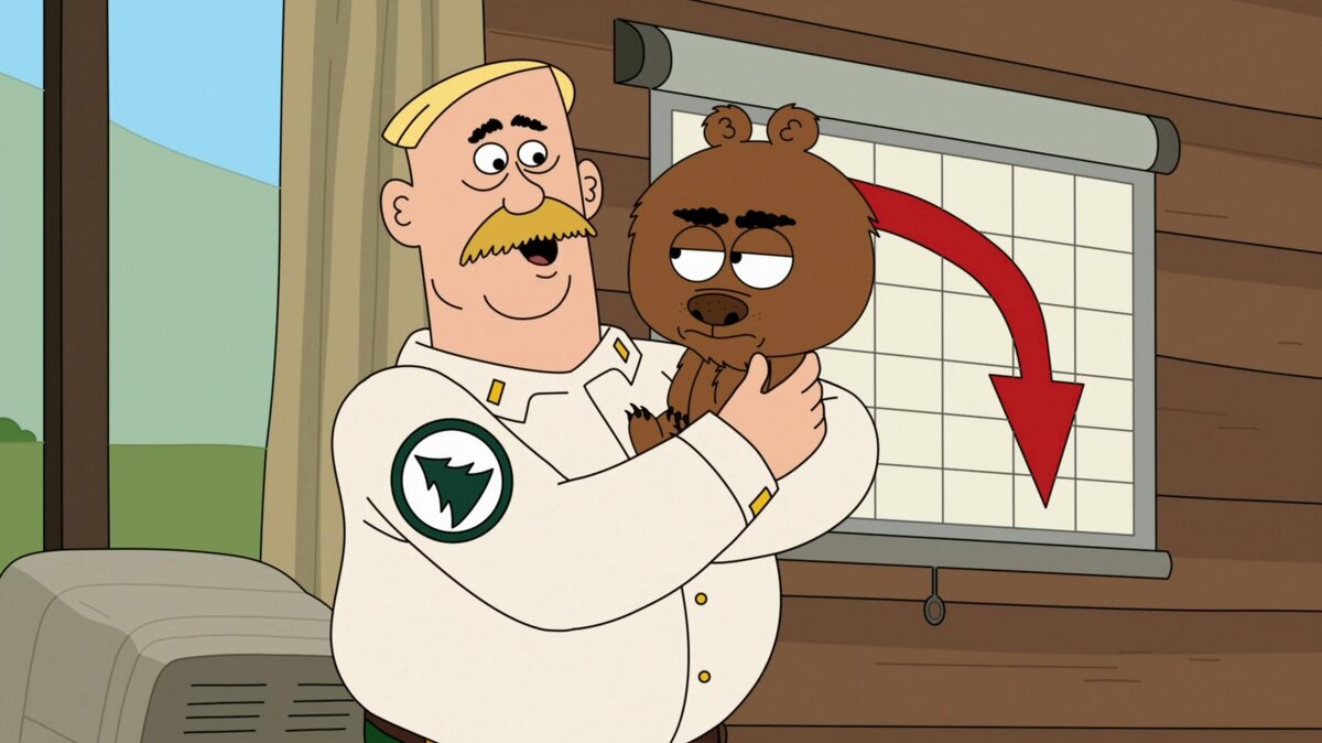 Постер из мультсериала Бриклберри/ Brickleberry 