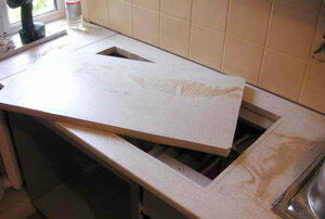 Замена кухонных столешниц в Московской области