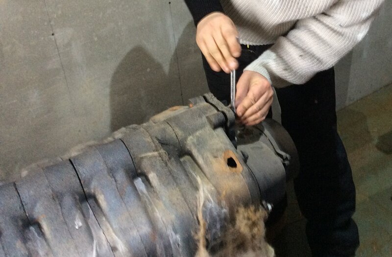 Лопнула секция котла. Разбираю, чтобы отремонтировать