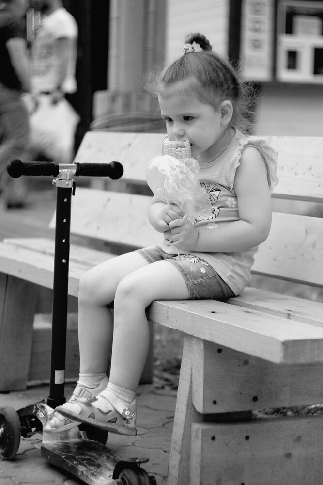 Покушать после прогулки.