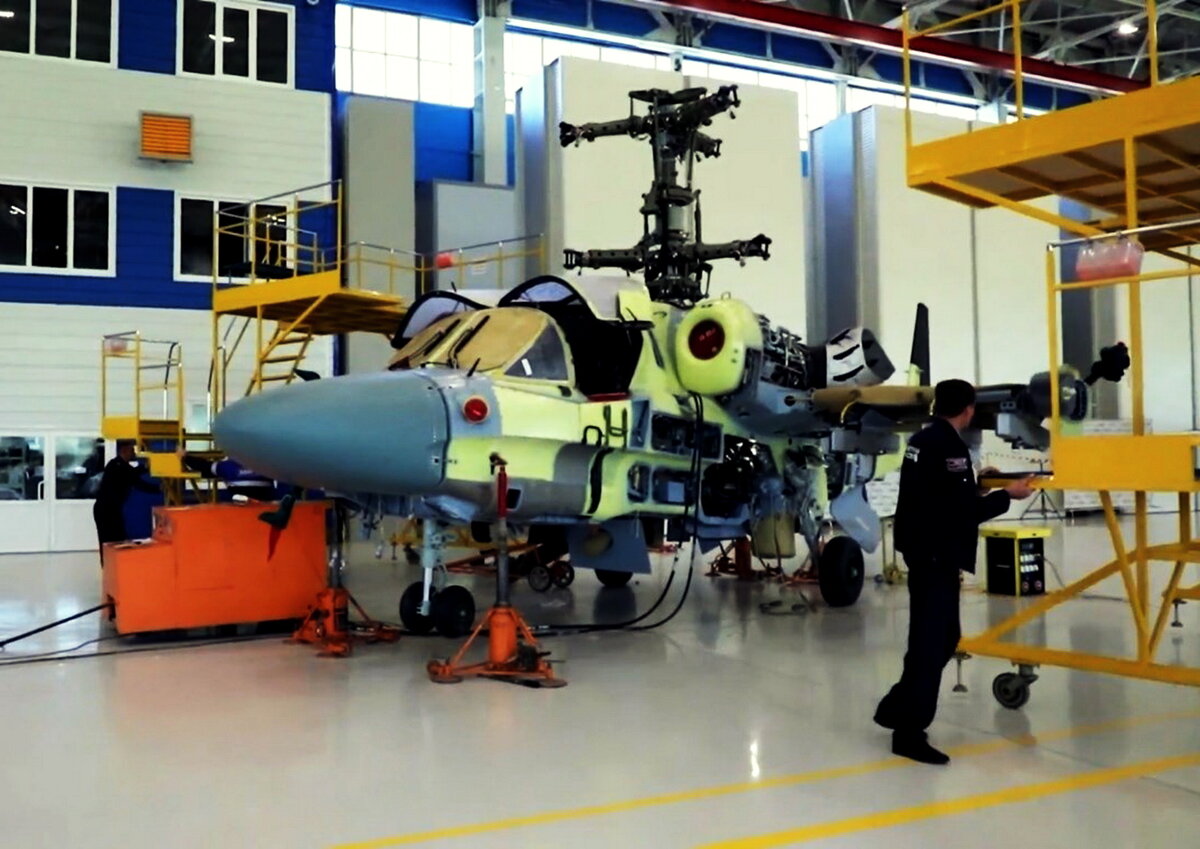 Сборка вертолета Ка-52 