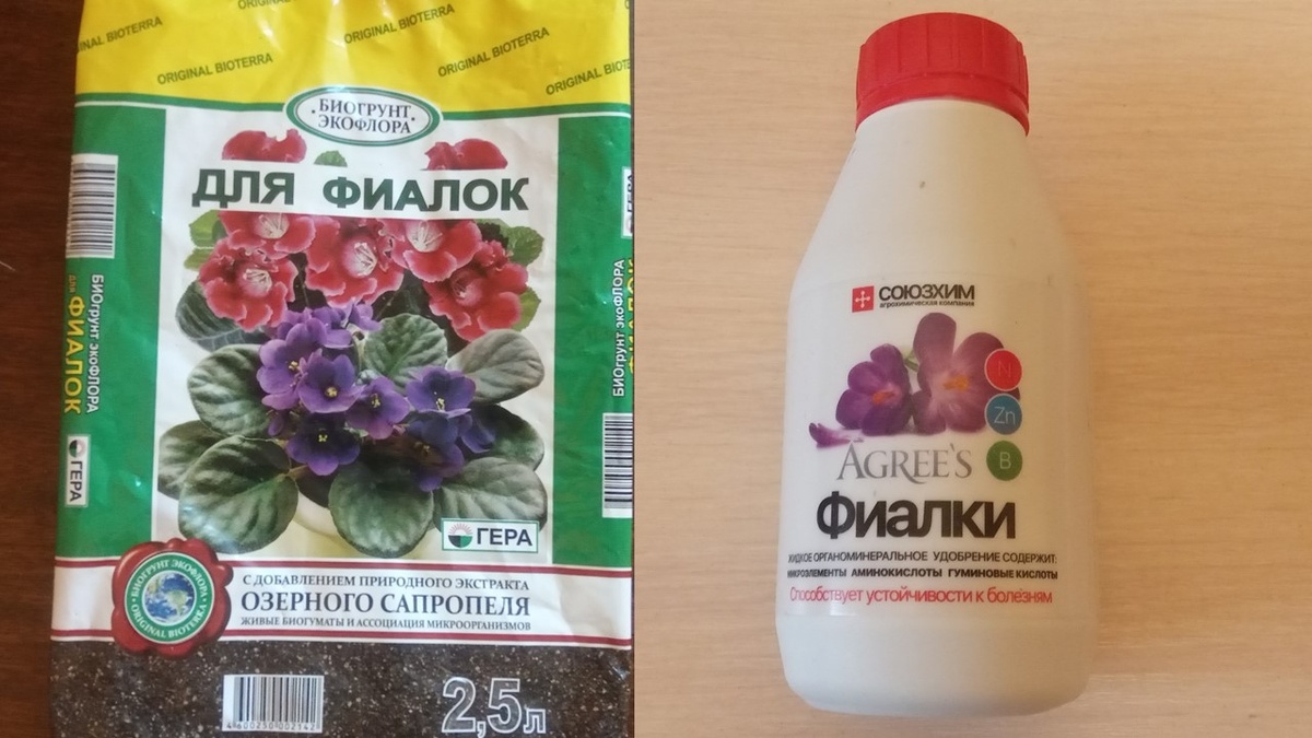 Земля для фиалок куплена, удобрение тоже есть