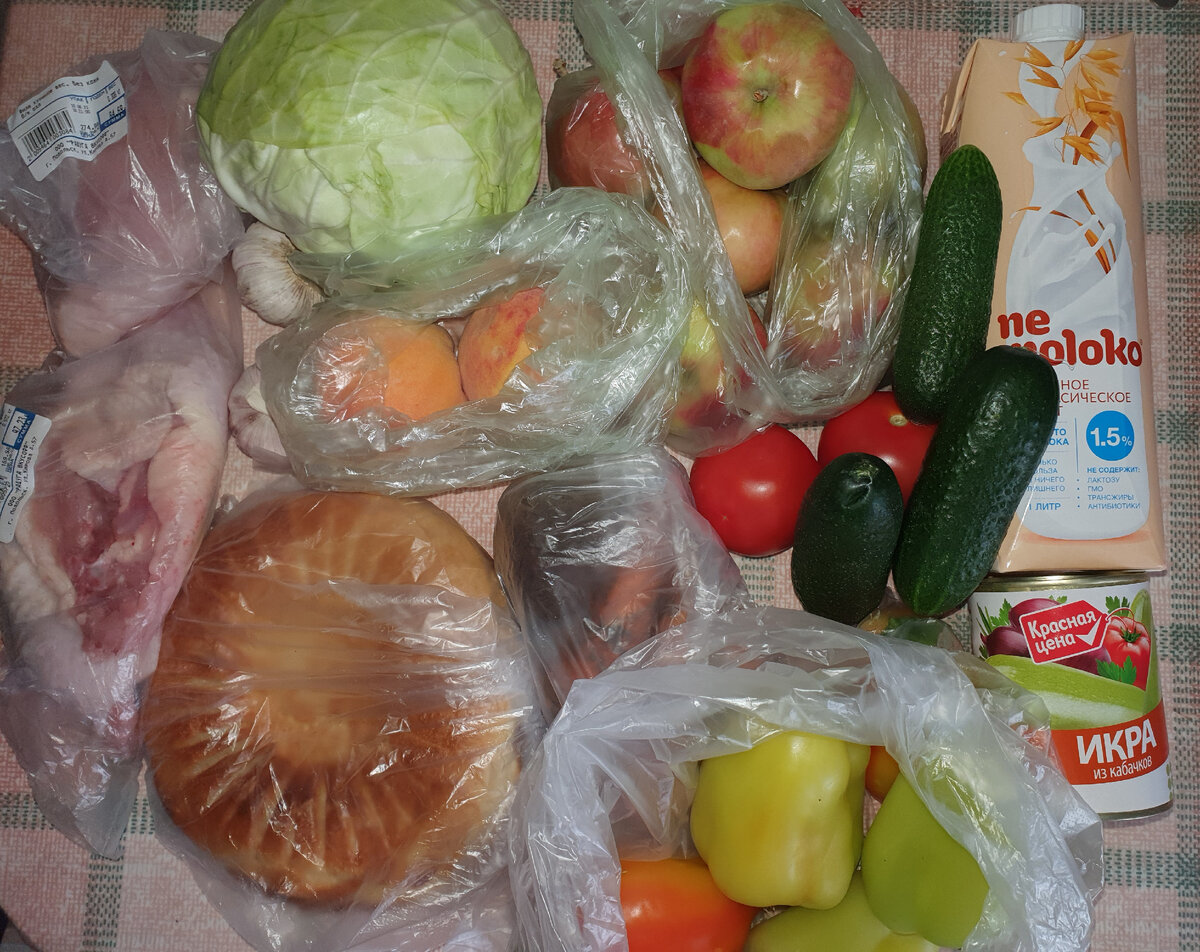 Итого на продукты за 10.08 - 615 р., завтра потрачу немного меньше нормы.