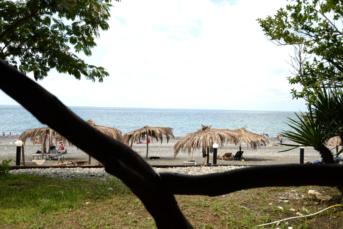 Пляж Пицунды