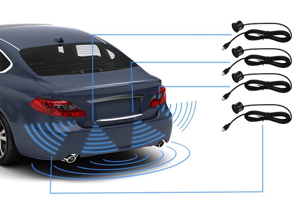 Сколько датчиков машине. Парктроник (parking sensor). Парковочный радар car parking sensor. Ультразвуковые датчики парктроник.