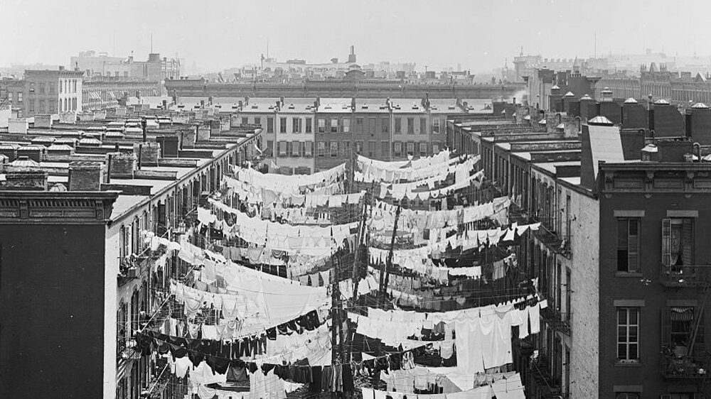 Манхэттен, лето 1896, разгар Heat Wave 1896. Фото Якоба Рииса