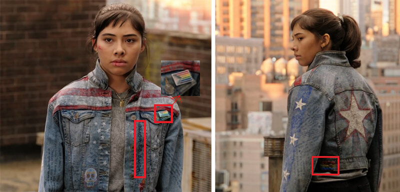 Америка Чавес. ЛГБТ-значок и лозунг