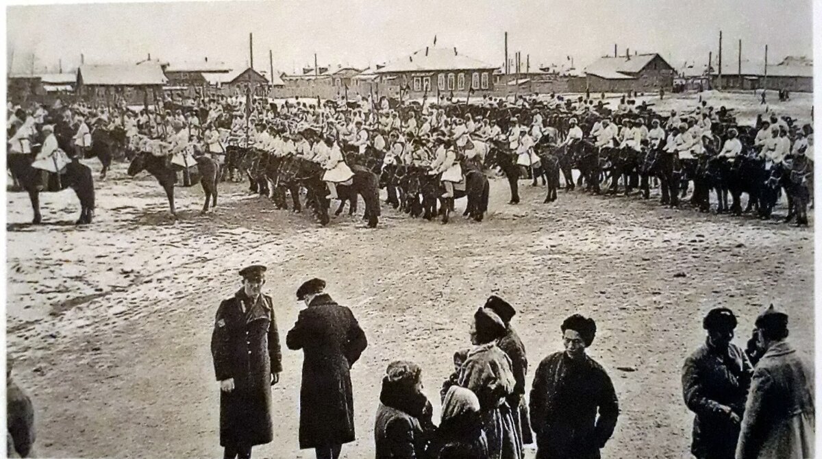 Тувинский добровольческий кавалерийский отряд. 1943 г.