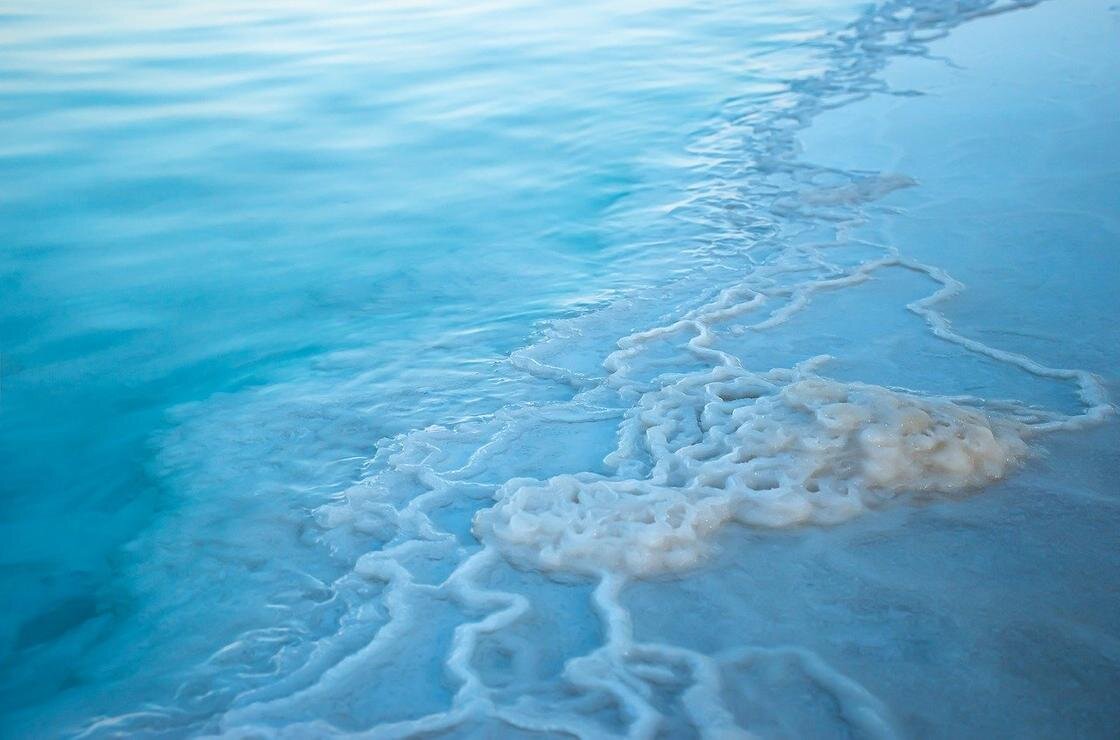    Скопление соли в Мертвом море:Pixabay