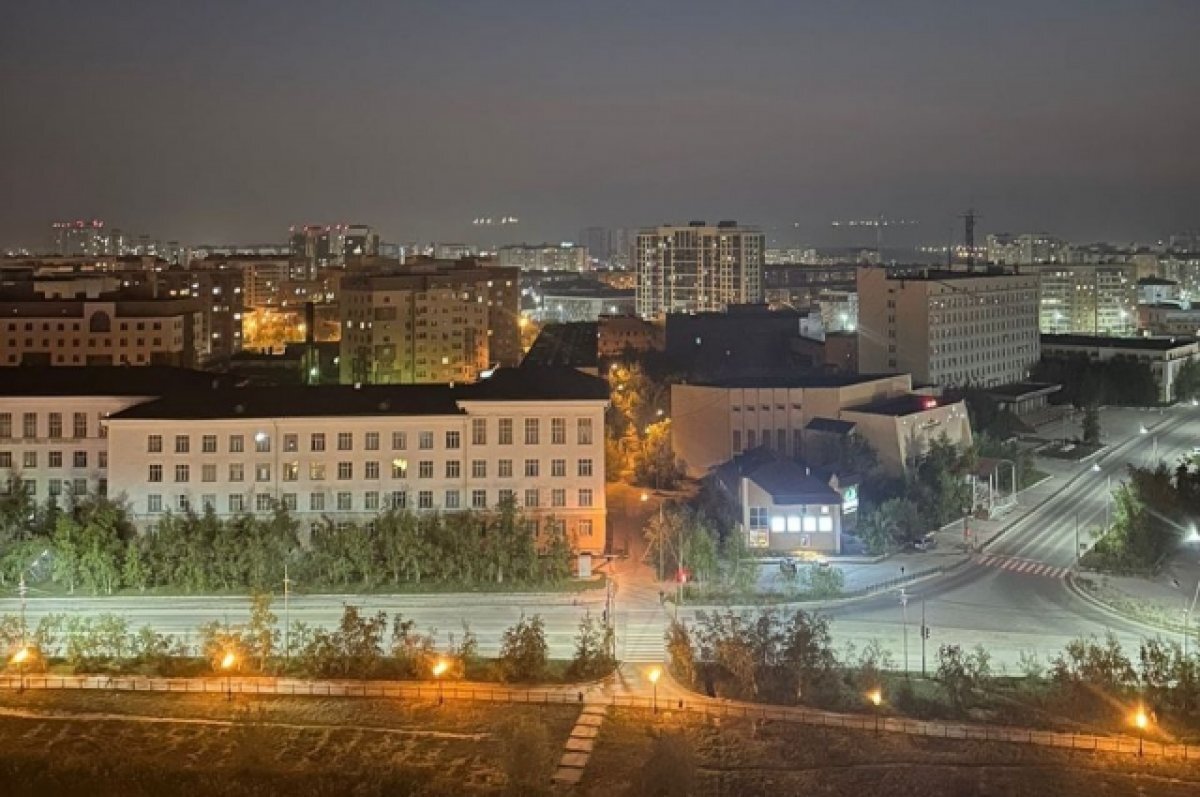    Якутск окутало дымом от лесных пожаров