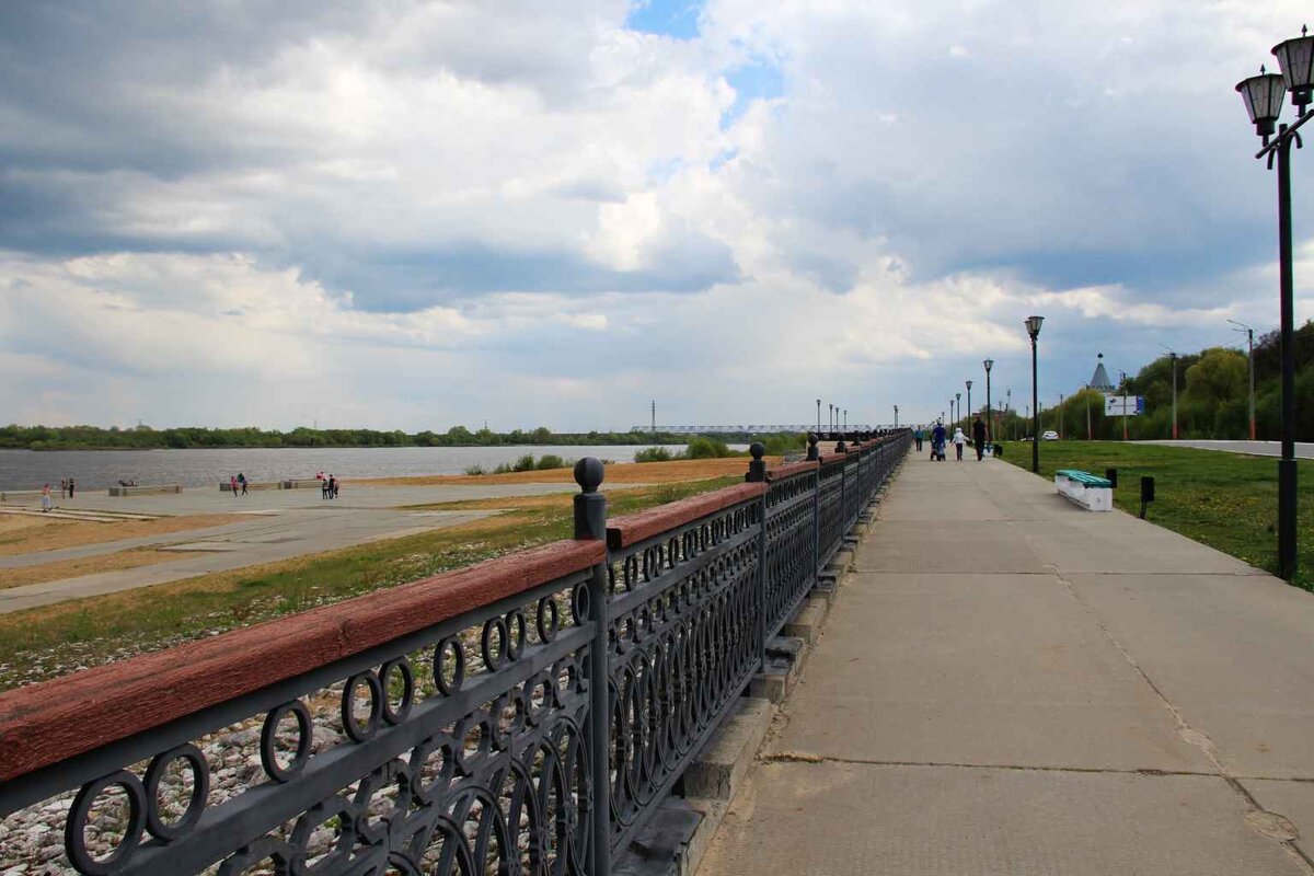 набережная в городе владимир