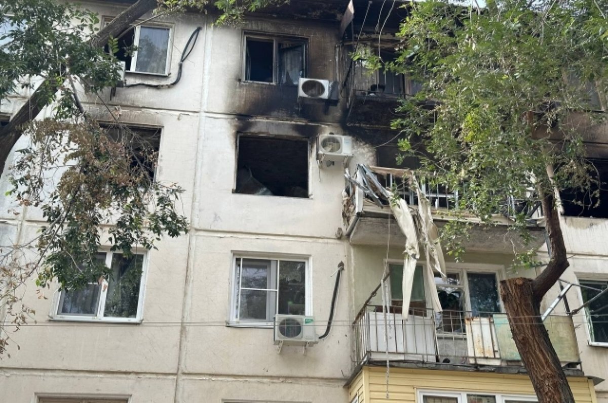    Пострадавший от взрыва дом в Астрахани признали пригодным для проживания