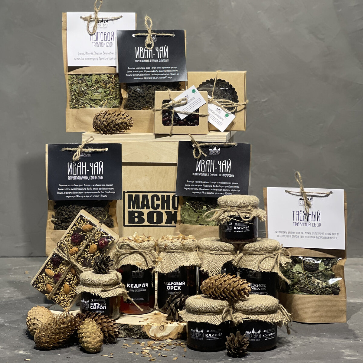 Подарочный набор "Тайга Box" от компании Macho Box