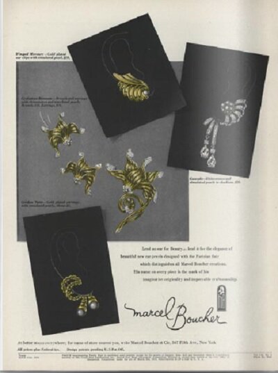Реклама в журнале Vogue март 1950 года. Фото из открытых источников