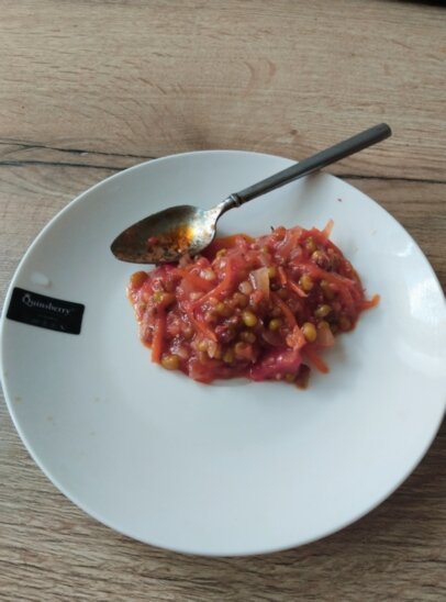 Овощной салат из маша