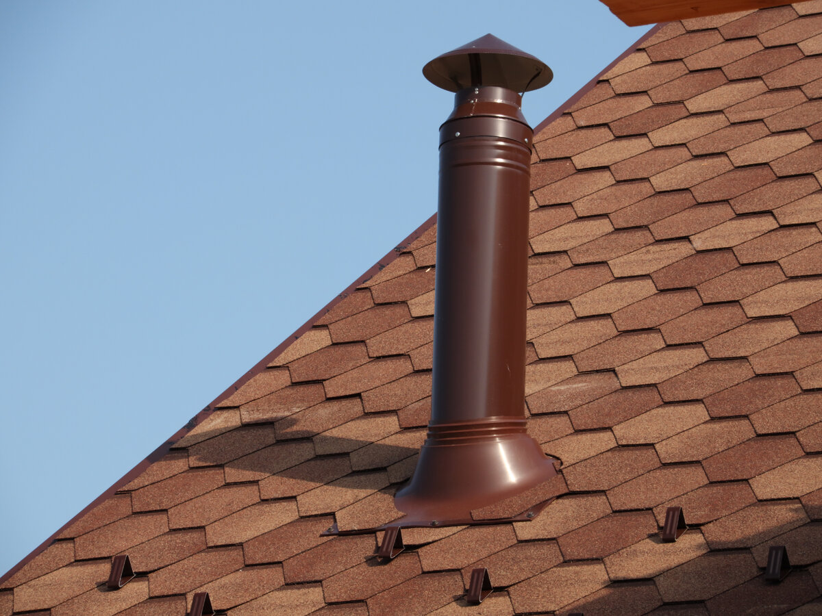 Выход вентиляционный из сендвич трубы с оголовком