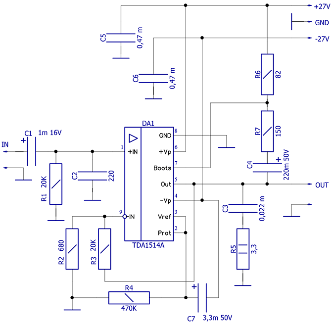 Tda7269 характеристики и схема подключения