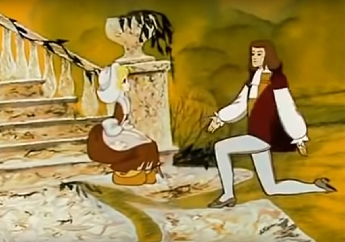 кадр из мультфильма "Золушка", Союзмультфильм, 1979. Режиссёр И.Аксенчук, автор сценария А.Сажин, Художник-постановщик Г.Шакицкая, Композитор И.Цветков.