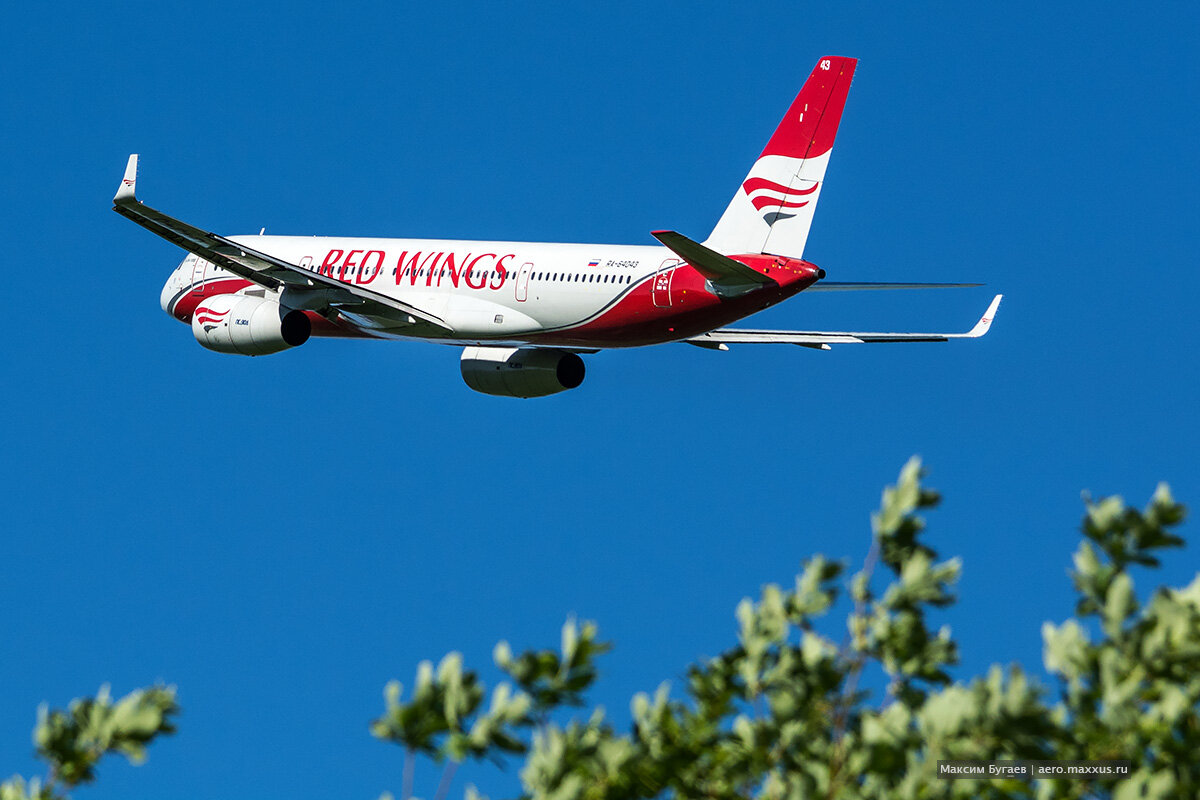 Вылет Ту-204 из Томска, 2015.